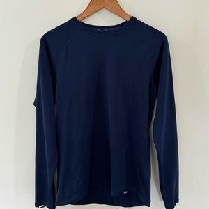 Patagonia Capilene Midweight Base Layer Long Sleeve Top Blue Size M Great Shape!